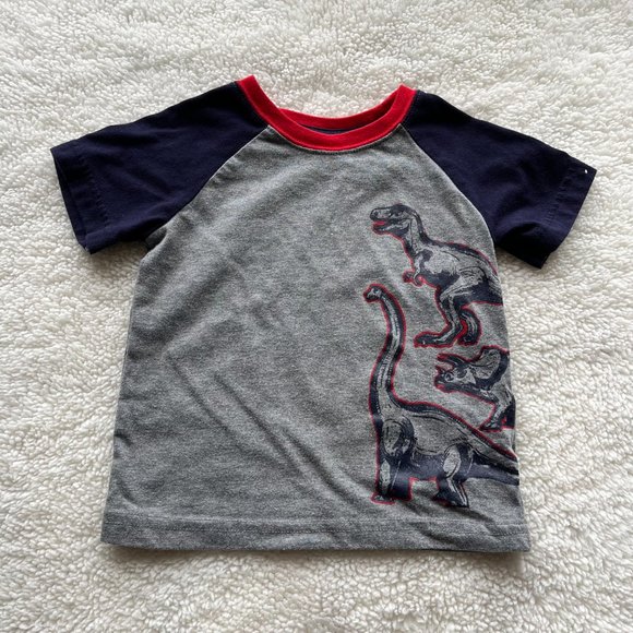 Peanut & Ollie 2-Piece Short Sleeve Graphic Tee Bundle Navy/Grey Boys 12m - Picture 2 of 6